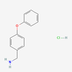 (4-Phenoxyphenyl)methanamine hydrochloride chemical structure (CAS 169944-04-1)