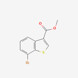 Methyl 7-bromobenzo[b]thiophene-3-carboxylate chemical structure (CAS 1699488-81-7)