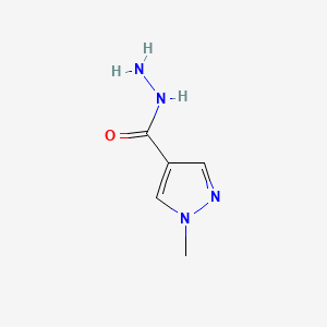 1-Methyl-1H-pyrazole-4-carbohydrazide chemical structure (CAS 170020-91-4)
