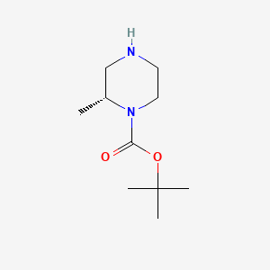 (R)-tert-Butyl 2-methylpiperazine-1-carboxylate chemical structure (CAS 170033-47-3)