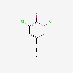 1,3-Dichloro-5-ethynyl-2-fluorobenzene chemical structure (CAS 1700384-76-4)