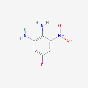5-Fluoro-3-nitrobenzene-1,2-diamine chemical structure (CAS 170098-85-8)