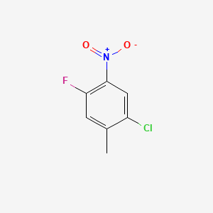 1-Chloro-4-fluoro-2-methyl-5-nitrobenzene chemical structure (CAS 170098-88-1)