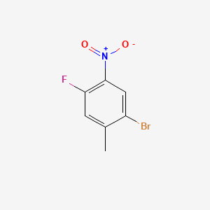 1-Bromo-4-fluoro-2-methyl-5-nitrobenzene chemical structure (CAS 170098-98-3)