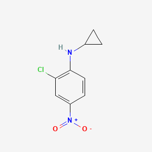 2-Chloro-N-cyclopropyl-4-nitroaniline chemical structure (CAS 170104-39-9)