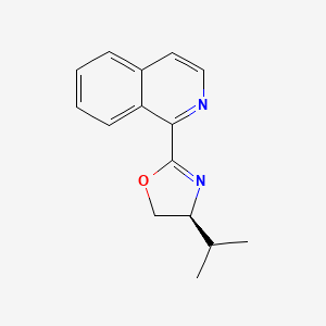(S)-4-Isopropyl-2-(isoquinolin-1-yl)-4,5-dihydrooxazole chemical structure (CAS 1701405-00-6)