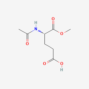 (S)-4-Acetamido-5-methoxy-5-oxopentanoic acid chemical structure (CAS 17015-15-5)