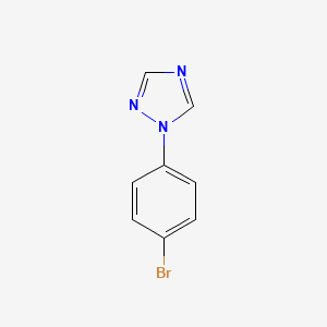 1-(4-Bromophenyl)-1H-1,2,4-triazole chemical structure (CAS 170230-23-6)