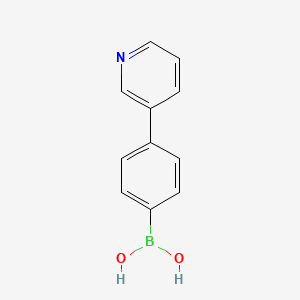 (4-(Pyridin-3-yl)phenyl)boronic acid chemical structure (CAS 170230-28-1)