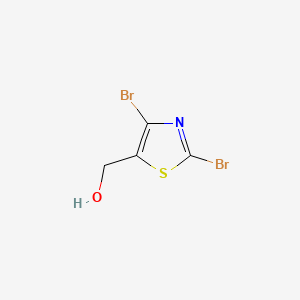 2,4-Dibromothiazole-5-methanol chemical structure (CAS 170232-68-5)
