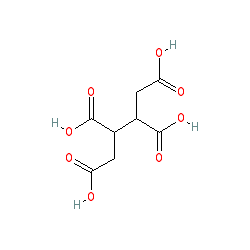 Butane-1,2,3,4-tetracarboxylic acid chemical structure (CAS 1703-58-8)