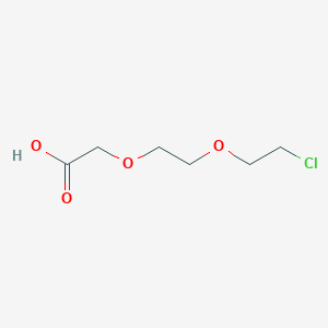 2-(2-(2-Chloroethoxy)ethoxy)acetic acid chemical structure (CAS 170304-76-4)