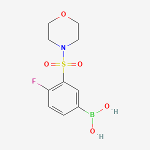 (4-fluoro-3-(morpholinosulfonyl)phenyl)boronic acid chemical structure (CAS 1704121-53-8)
