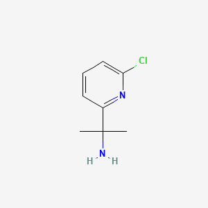 2-(6-Chloropyridin-2-yl)propan-2-amine chemical structure (CAS 170438-29-6)