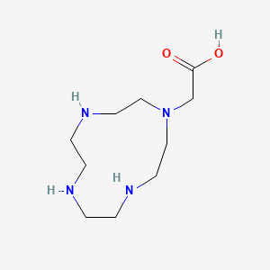 2-(1,4,7,10-Tetraazacyclododecan-1-yl)acetic acid chemical structure (CAS 170454-90-7)