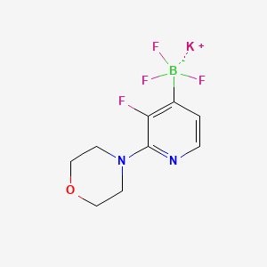 Potassium trifluoro(3-fluoro-2-morpholinopyridin-4-yl)borate chemical structure (CAS 1704704-31-3)