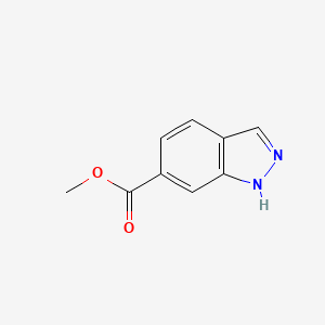Methyl 1H-indazole-6-carboxylate chemical structure (CAS 170487-40-8)
