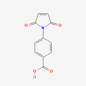 4-(2,5-Dioxo-2,5-dihydro-pyrrol-1-yl)-benzoicacid chemical structure (CAS 17057-04-4)