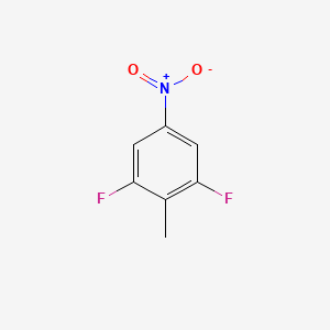 1,3-Difluoro-2-methyl-5-nitrobenzene chemical structure (CAS 170572-48-2)