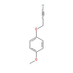 1-Methoxy-4-(prop-2-yn-1-yloxy)benzene chemical structure (CAS 17061-86-8)