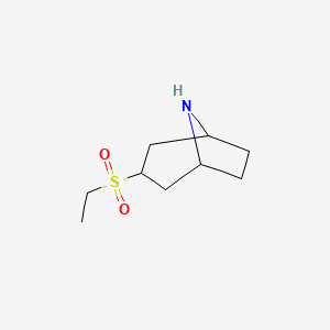 3-(Ethylsulfonyl)-8-azabicyclo[3.2.1]octane chemical structure (CAS 1706431-81-3)