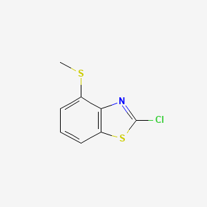 2-Chloro-4-(methylthio)benzo[d]thiazole chemical structure (CAS 1706440-01-8)