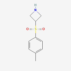 3-(4-Methylbenzenesulfonyl)azetidine chemical structure (CAS 1706441-48-6)