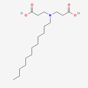 3,3'-(Dodecylazanediyl)dipropanoic acid chemical structure (CAS 17066-08-9)