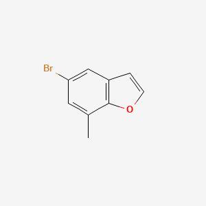 5-Bromo-7-methylbenzofuran chemical structure (CAS 170681-91-1)