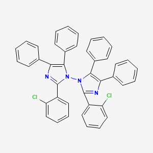 2,2'-Bis(2-chlorophenyl)-4,4',5,5'-tetraphenyl-1,1'-biimidazole chemical structure (CAS 1707-68-2)