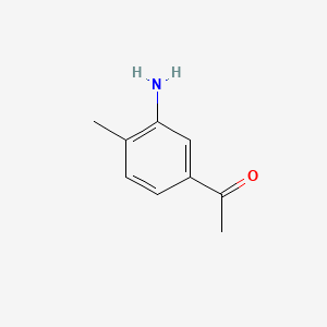 1-(3-Amino-4-methylphenyl)ethanone chemical structure (CAS 17071-24-8)