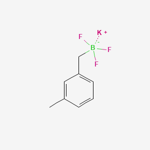 Potassium trifluoro(3-methylbenzyl)borate chemical structure (CAS 1707202-97-8)