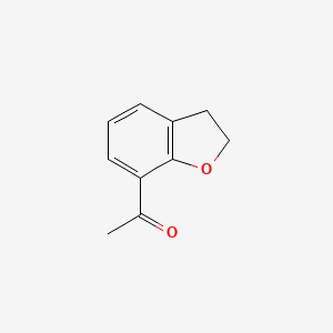 1-(2,3-Dihydro-7-benzofuranyl)ethanone chemical structure (CAS 170730-06-0)
