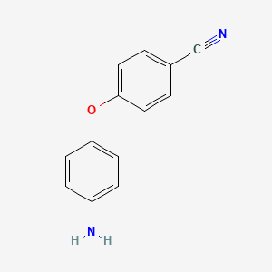 4-(4-Aminophenoxy)benzonitrile chemical structure (CAS 17076-69-6)