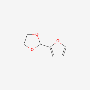 2-(Furan-2-yl)-1,3-dioxolane chemical structure (CAS 1708-41-4)