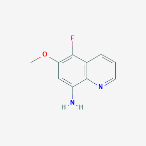 5-Fluoro-6-methoxyquinolin-8-amine chemical structure (CAS 170809-21-9)