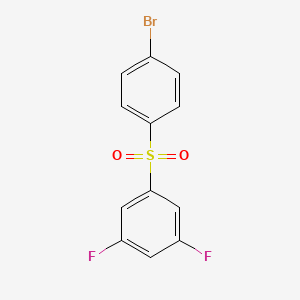 1-((4-Bromophenyl)sulfonyl)-3,5-difluorobenzene chemical structure (CAS 1708124-17-7)