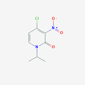 4-Chloro-1-isopropyl-3-nitropyridin-2(1H)-one chemical structure (CAS 1708133-95-2)