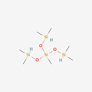 3-((Dimethylsilyl)oxy)-1,1,3,5,5-pentamethyltrisiloxane chemical structure (CAS 17082-46-1)
