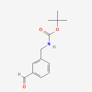 tert-Butyl 3-formylbenzylcarbamate chemical structure (CAS 170853-04-0)