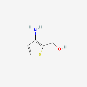 (3-Aminothiophen-2-yl)methanol chemical structure (CAS 170861-45-7)