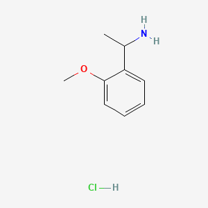 1-(2-Methoxyphenyl)ethanamine hydrochloride chemical structure (CAS 17087-50-2)