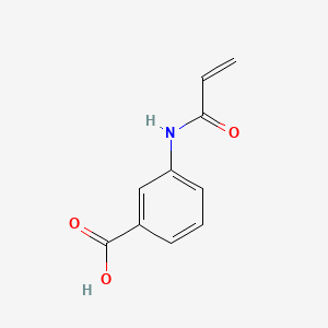 3-Acrylamidobenzoic acid chemical structure (CAS 17090-28-7)