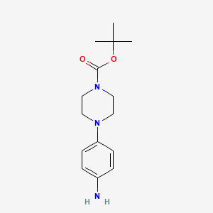 tert-Butyl 4-(4-aminophenyl)piperazine-1-carboxylate chemical structure (CAS 170911-92-9)