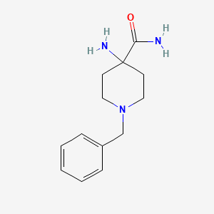 4-Amino-1-benzylpiperidine-4-carboxamide chemical structure (CAS 170921-49-0)