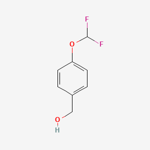 (4-(Difluoromethoxy)phenyl)methanol chemical structure (CAS 170924-50-2)