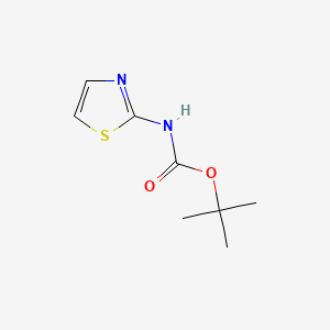tert-Butyl thiazol-2-ylcarbamate chemical structure (CAS 170961-15-6)