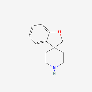 2H-Spiro[benzofuran-3,4'-piperidine] chemical structure (CAS 171-77-7)