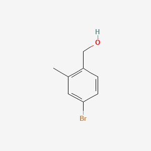(4-Bromo-2-methylphenyl)methanol chemical structure (CAS 17100-58-2)
