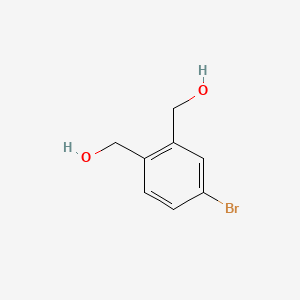 (4-Bromo-1,2-phenylene)dimethanol chemical structure (CAS 171011-37-3)